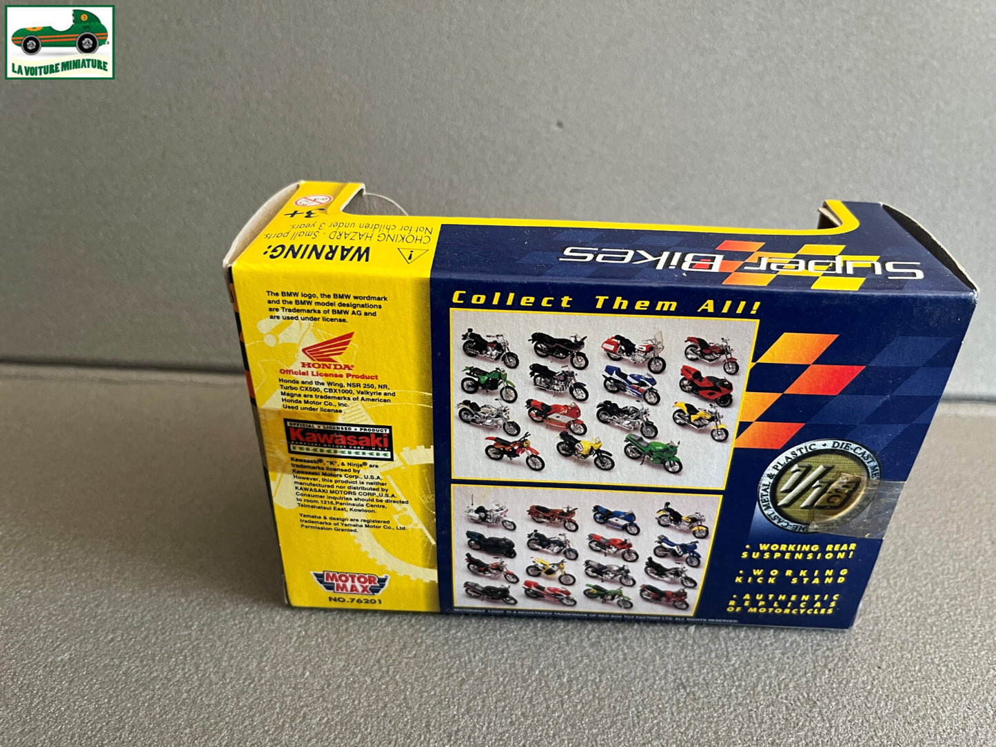 Moto miniature Honda NSR Super Bikes Motor Max 1/18