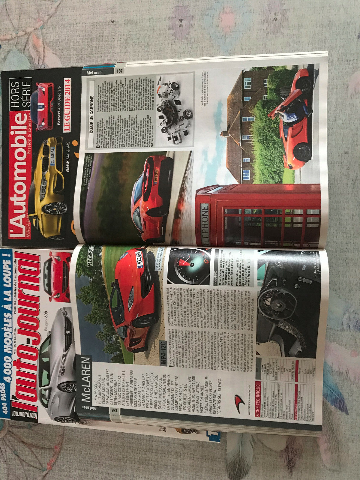 Livre Revue Voiture Lot de 3 Automobile Magazine L'Auto-Journal Hors Série