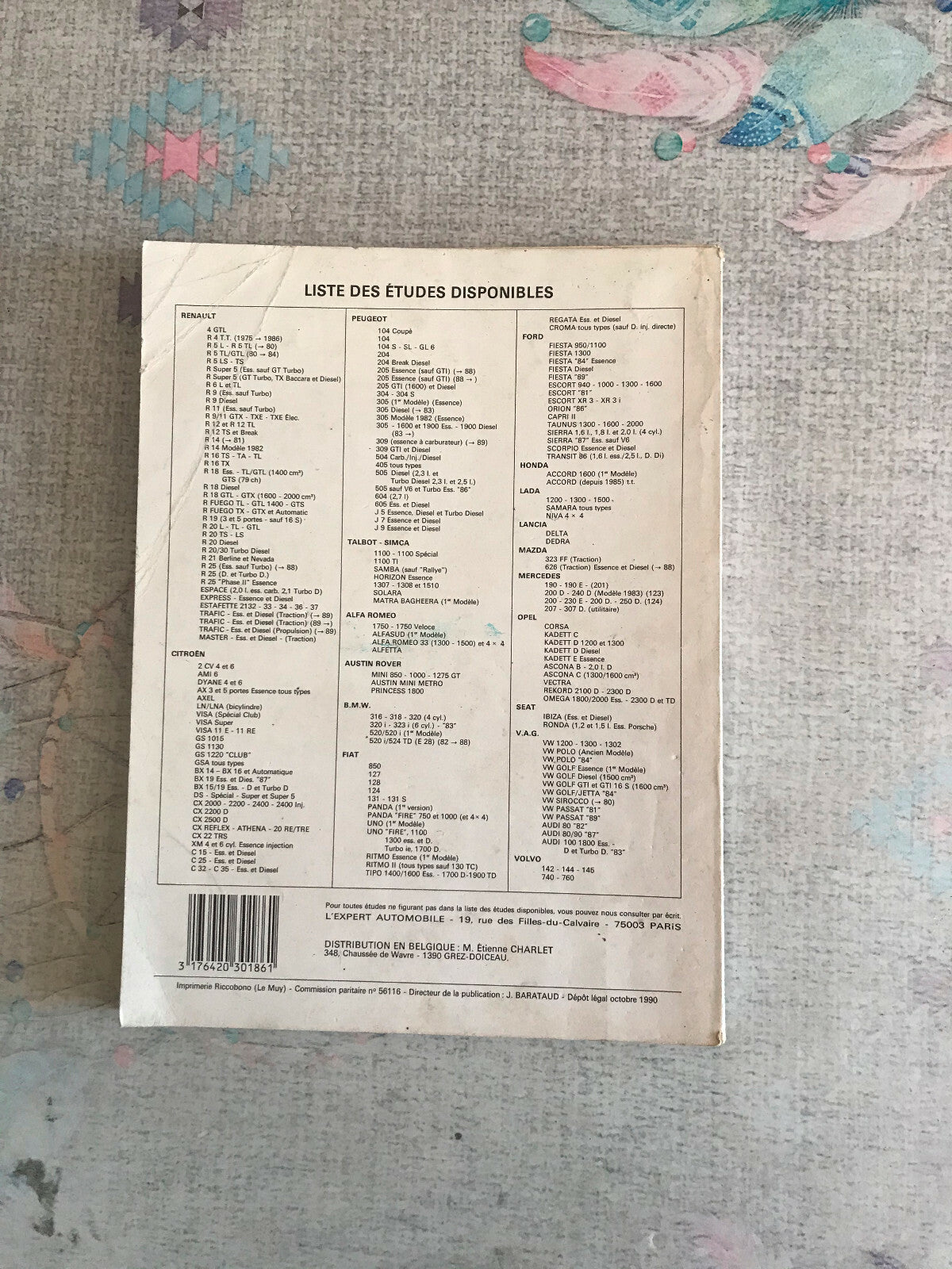 Livre Revue Technique Automobile Renault 9 et 11 LEA