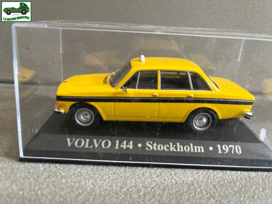 Voiture Miniature Volvo 144 Stockholm 1970 Taxi du Monde Altaya au 1/43