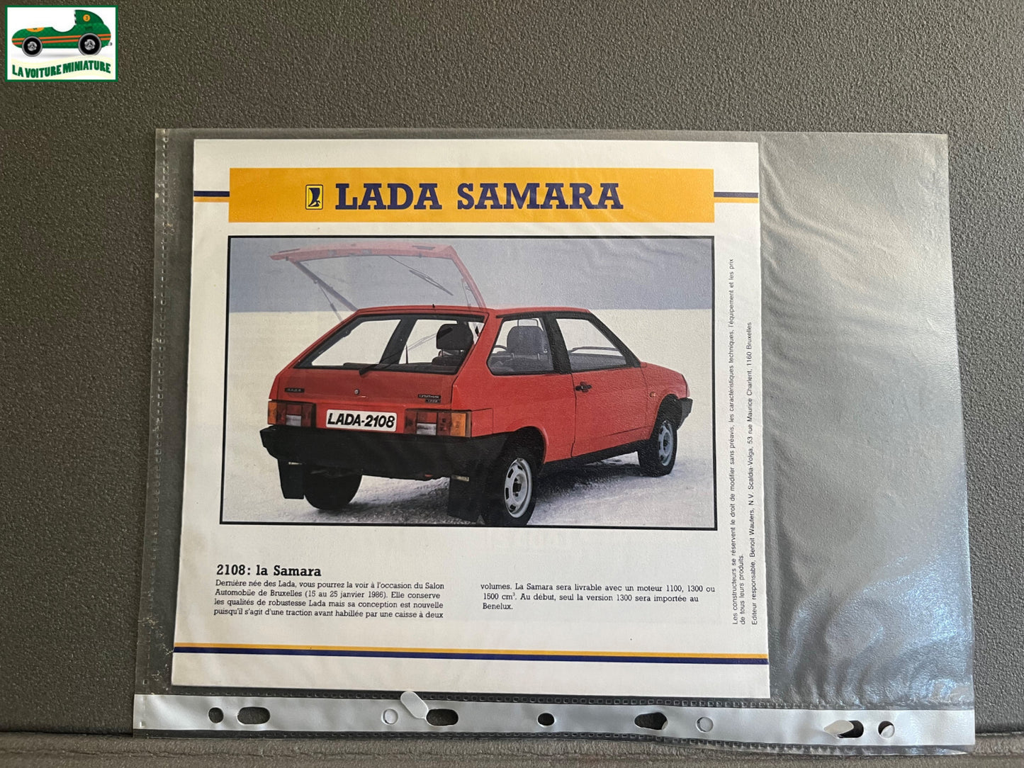 Ancien Dépliant Brochure Documentation Automobile Lada Gamme