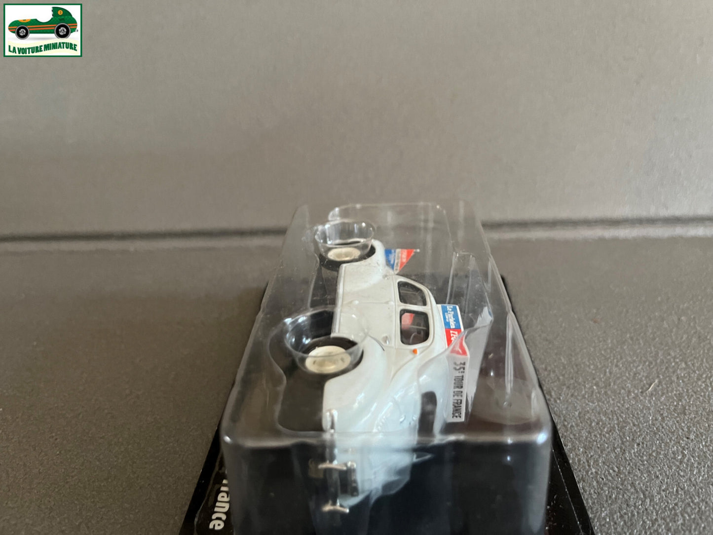 Voiture Miniature Renault 4CV L'Equipe Tour de France 1948 Vélo Norev 1/43