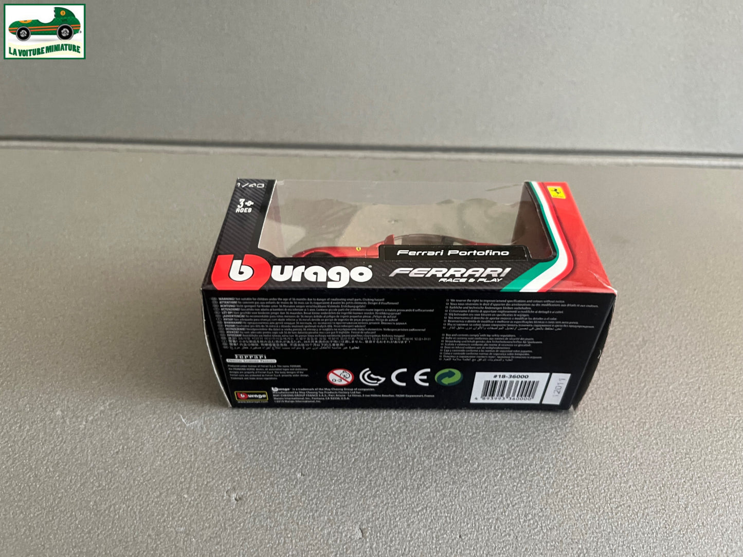 Voiture miniature Collection Ferrari Portofino Burago 1/43