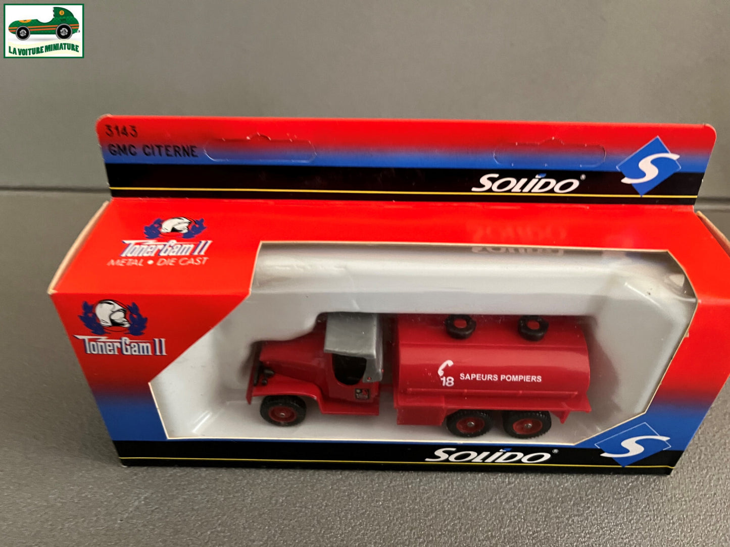 Voiture Miniature 3143 GMC Citerne Pompiers TonerGam II Solido au 1/50