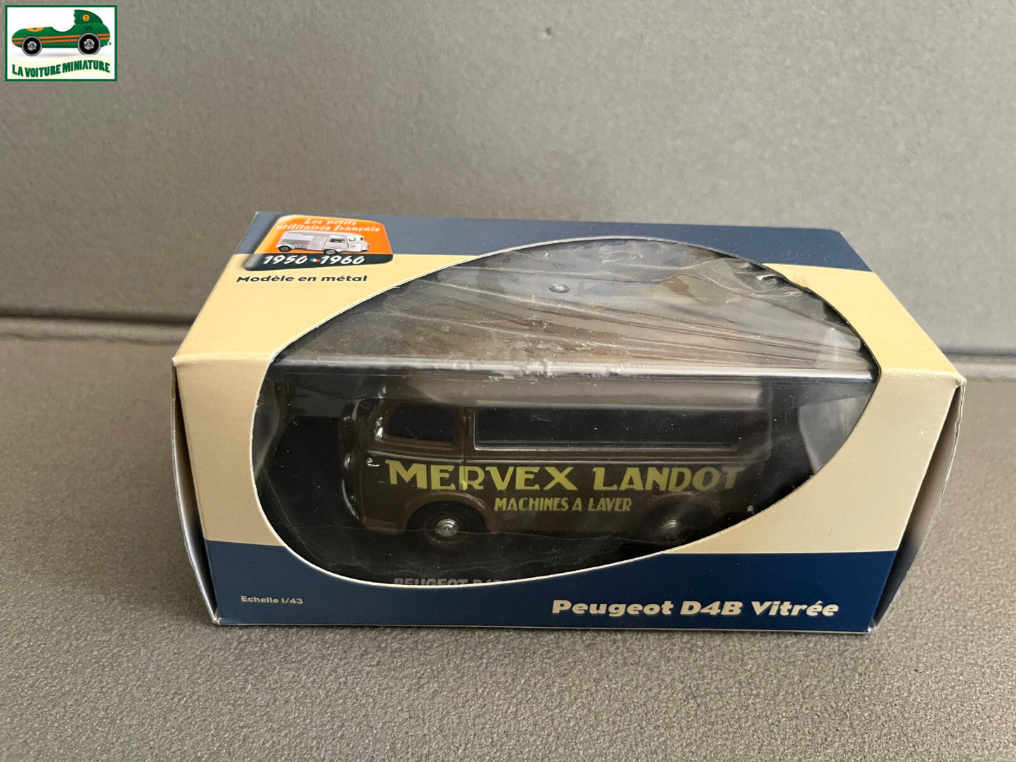 Voiture Miniature Utilitaire Peugeot D4B Vitrée Mervex Landot Atlas Eligor 1/43