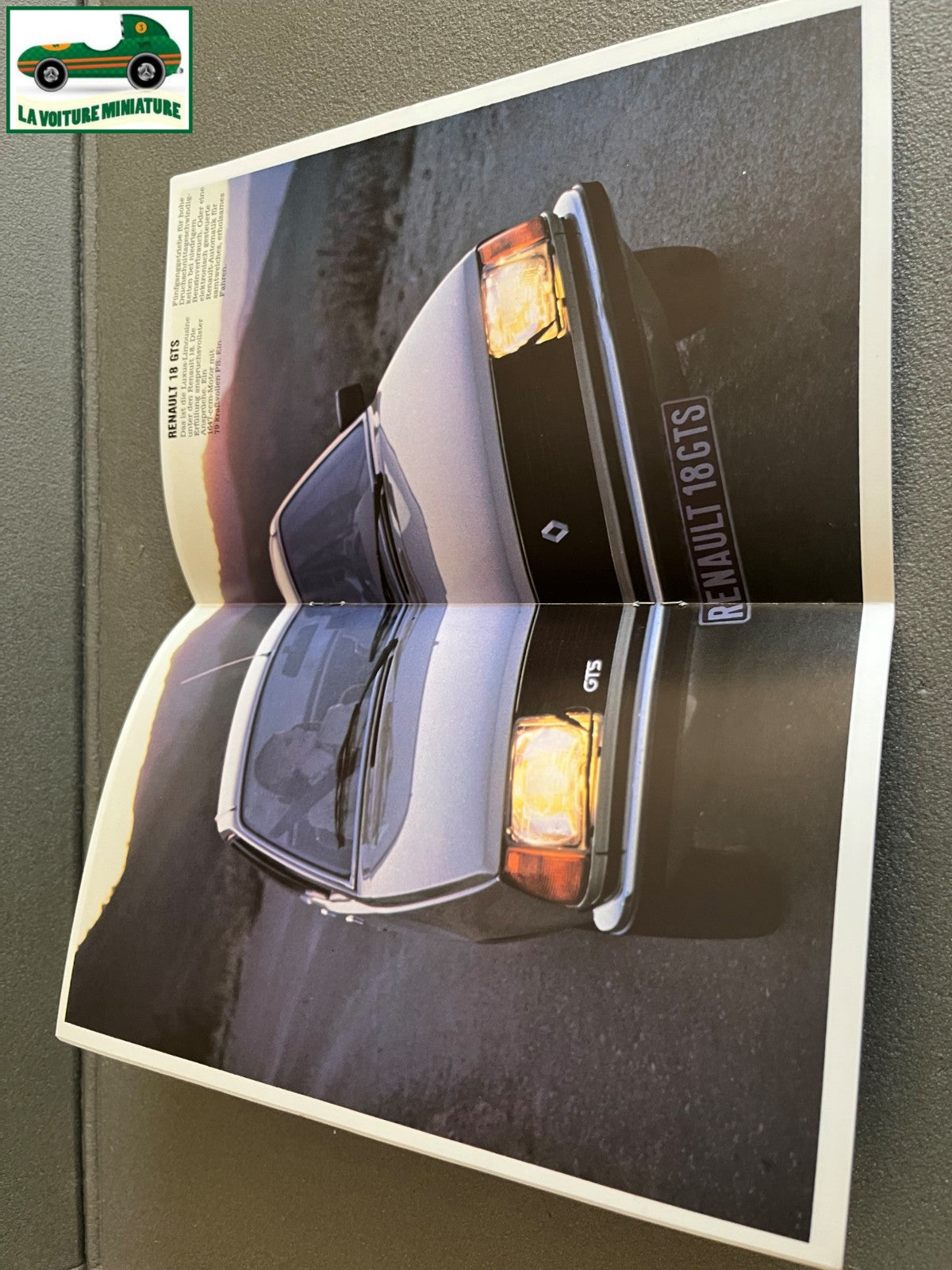 Ancien Dépliant Brochure Documentation Automobile Renault 18 Allemand