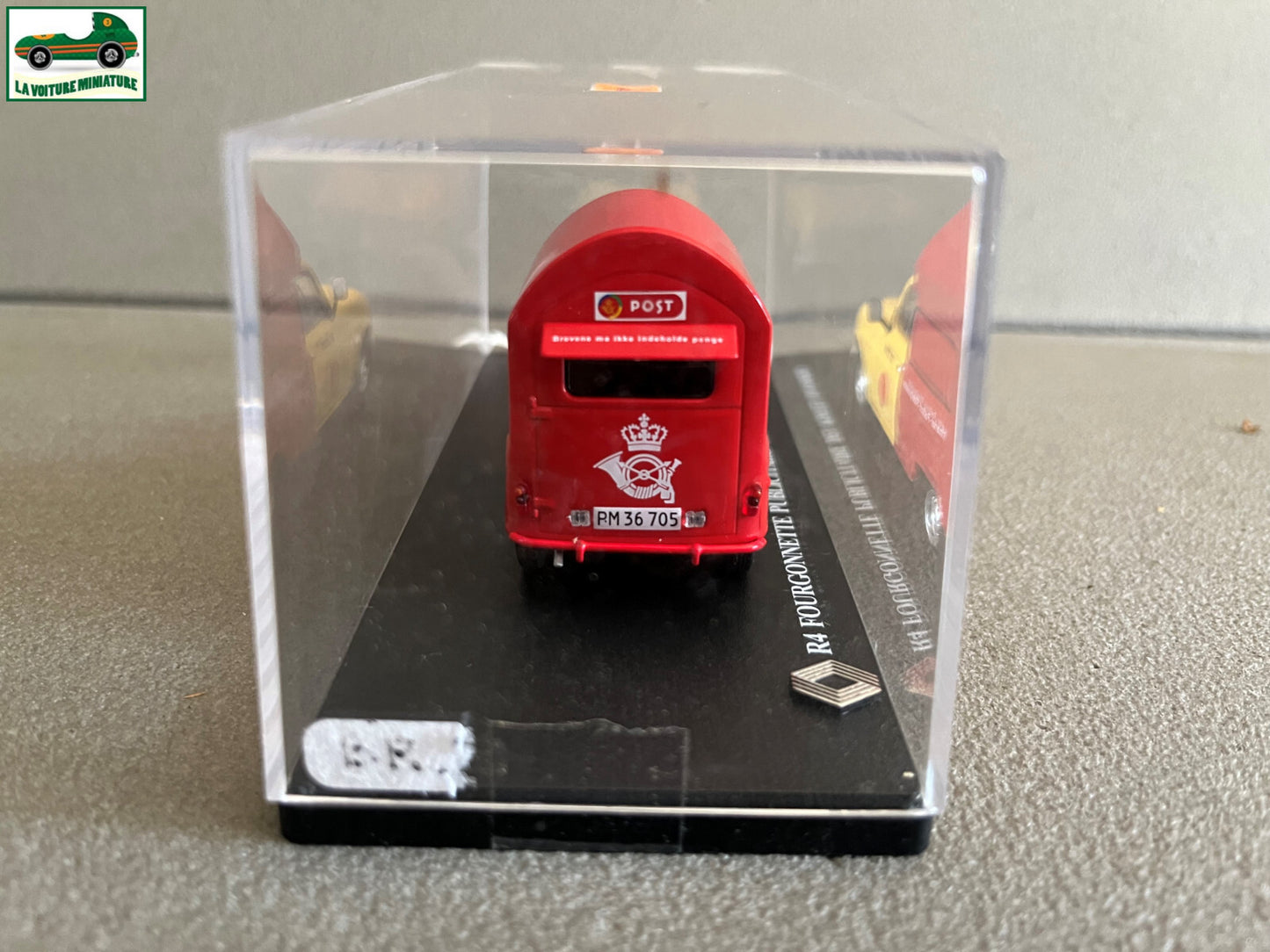 Voiture Miniature Renault R4 4L Fourgonnette publicitaire Postes Danoises 1/43