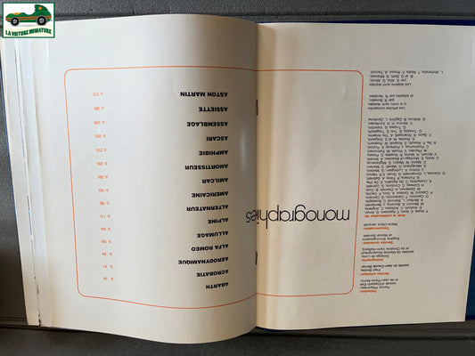 Livre Voiture Automobile Alpha Auto Histoire Tome 1 Encyclopédie Atlas