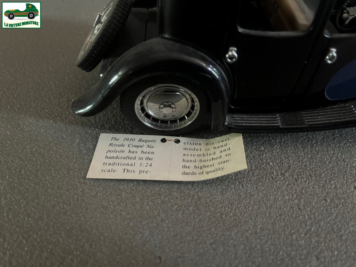 Voiture miniature Bugatti Royale Coupé Napoleon 1930 Franklin Mint 1/24 Défauts