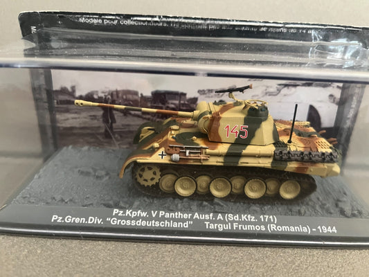Miniature Militaire Char Tank Blindé Pz.Kpfw. V Panther Ausf. A 171 Altaya 1/72