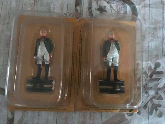 Soldat Plomb Jeu d'échecs Paire Fou Général Koutouzov Napoléon Altaya