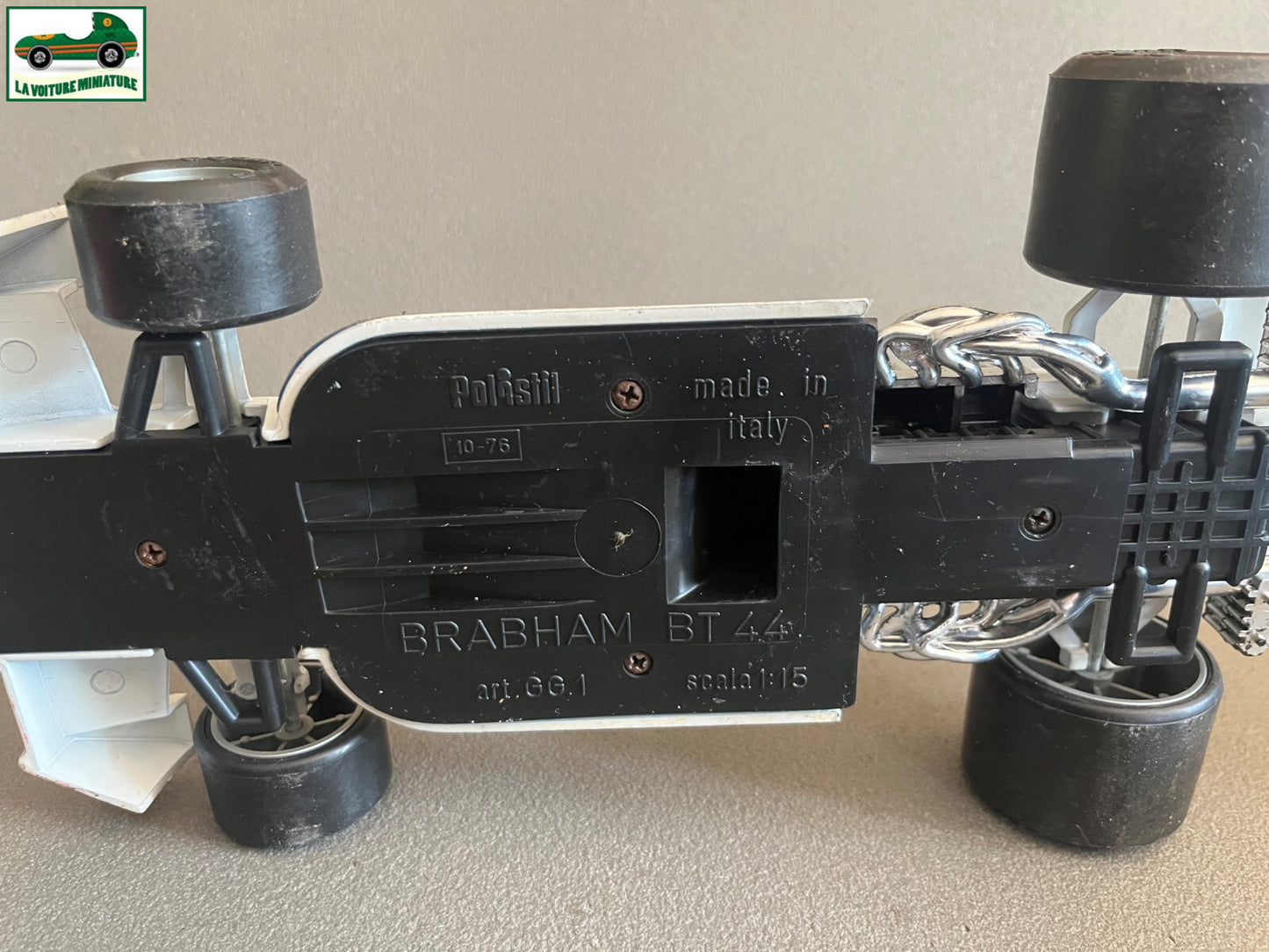 Ancienne Voiture Miniature Brabham BT44 Martini F1 Polistil Italy au 1/15