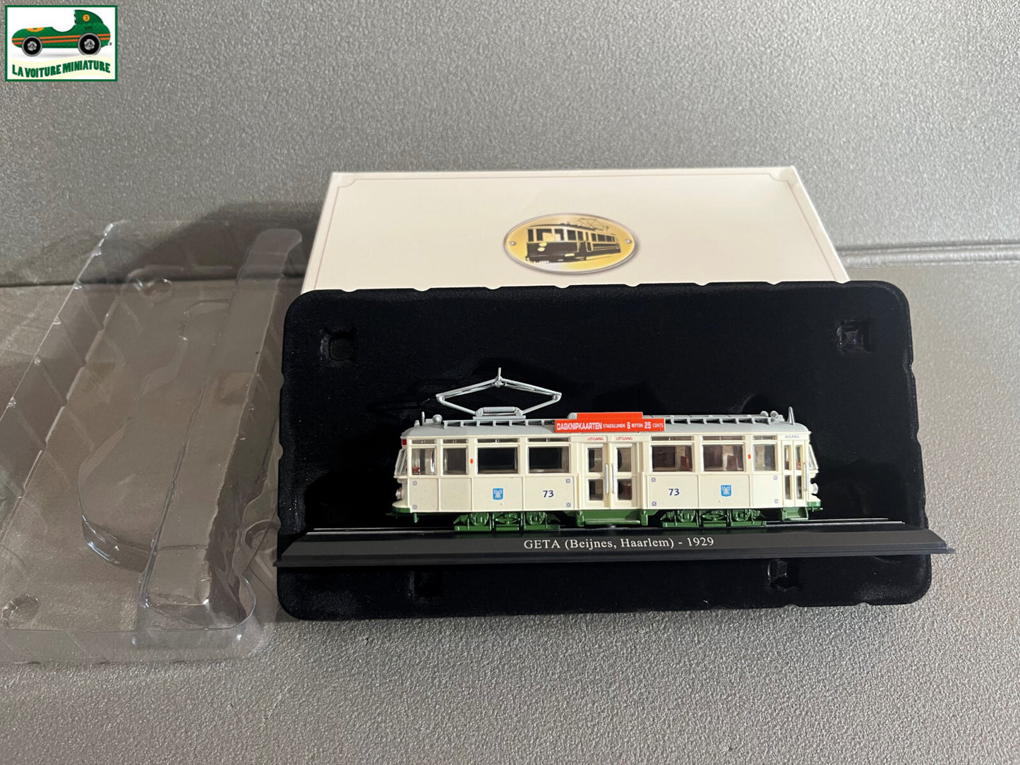 Voiture Miniature Tramway Geta 1929 Beijnes Haarlem Ixo Atlas au 1/87