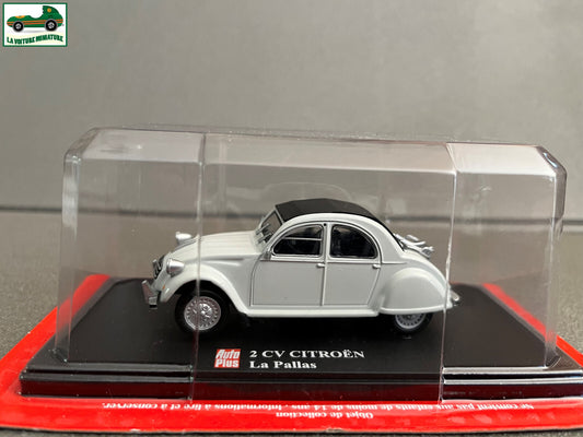 Voiture miniature Citroen 2cv 2 cv La Pallas Auto Plus Hachette 1/43