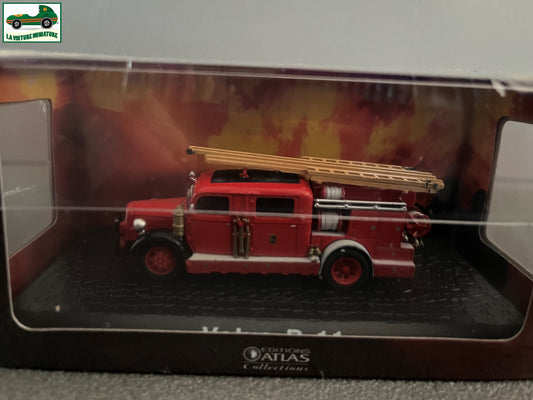 Voiture miniature Camion Pompiers Volvo B 11 Editions Atlas au 1/72