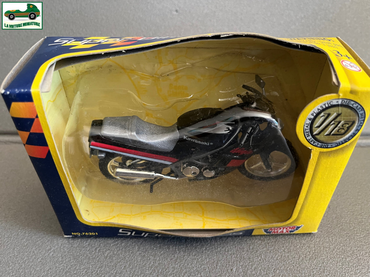 Moto miniature Kawasaki Ninja Super Bikes Motor Max 1/18