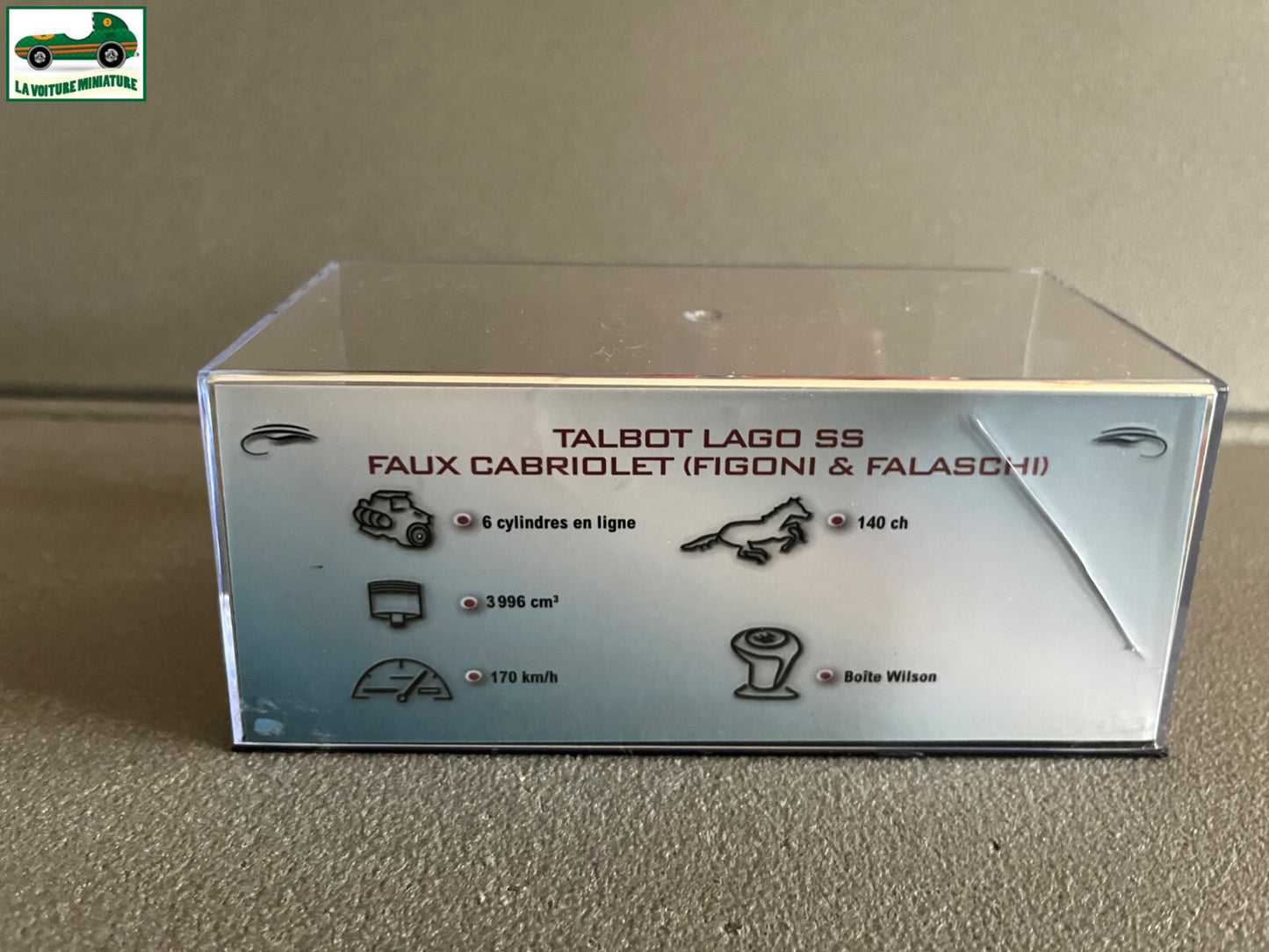 Voiture Miniature Talbot Lago SS Figoni Falaschi 1938 au 1/43 Ixo Altaya
