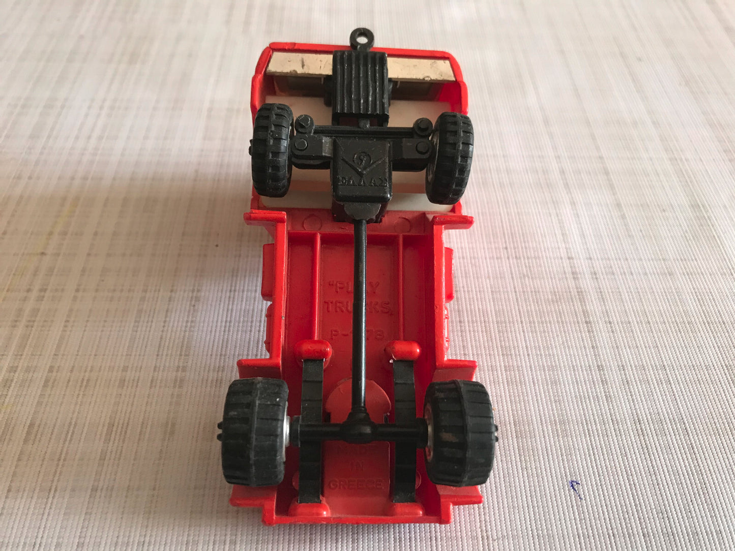 Ancienne Voiture Miniature Camion Tracteur Semi Remorque DAF Greece Plastique