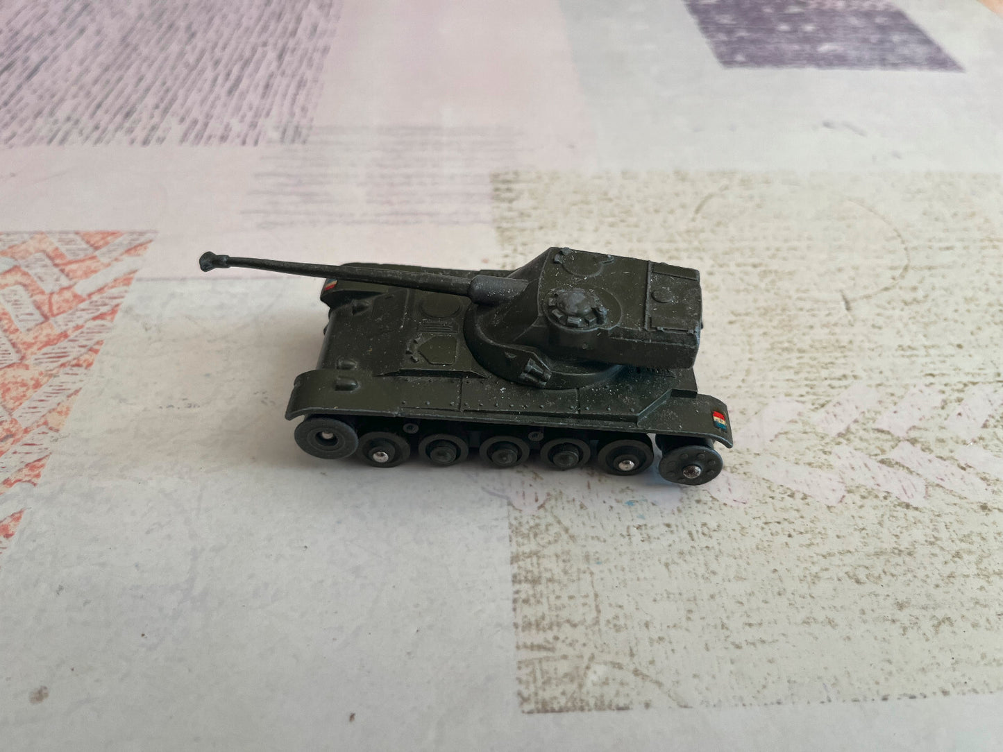 Ancienne Miniature Dinky Toys Armée Tank Char AMX Meccano France Epave