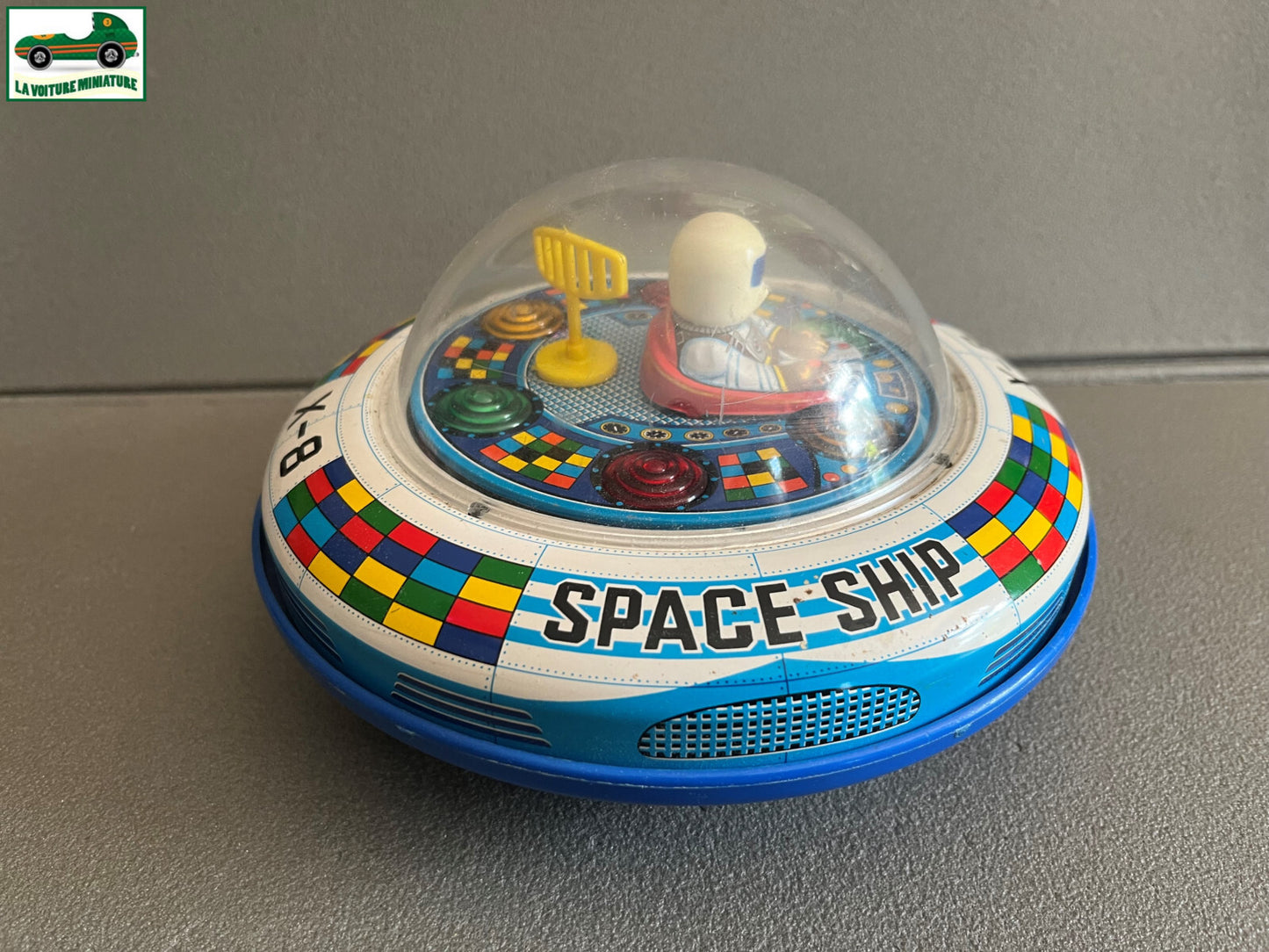 Jouet Ancien à Pile Vaisseau Spacial Space Ship X-8 TM Made in Japan Vintage