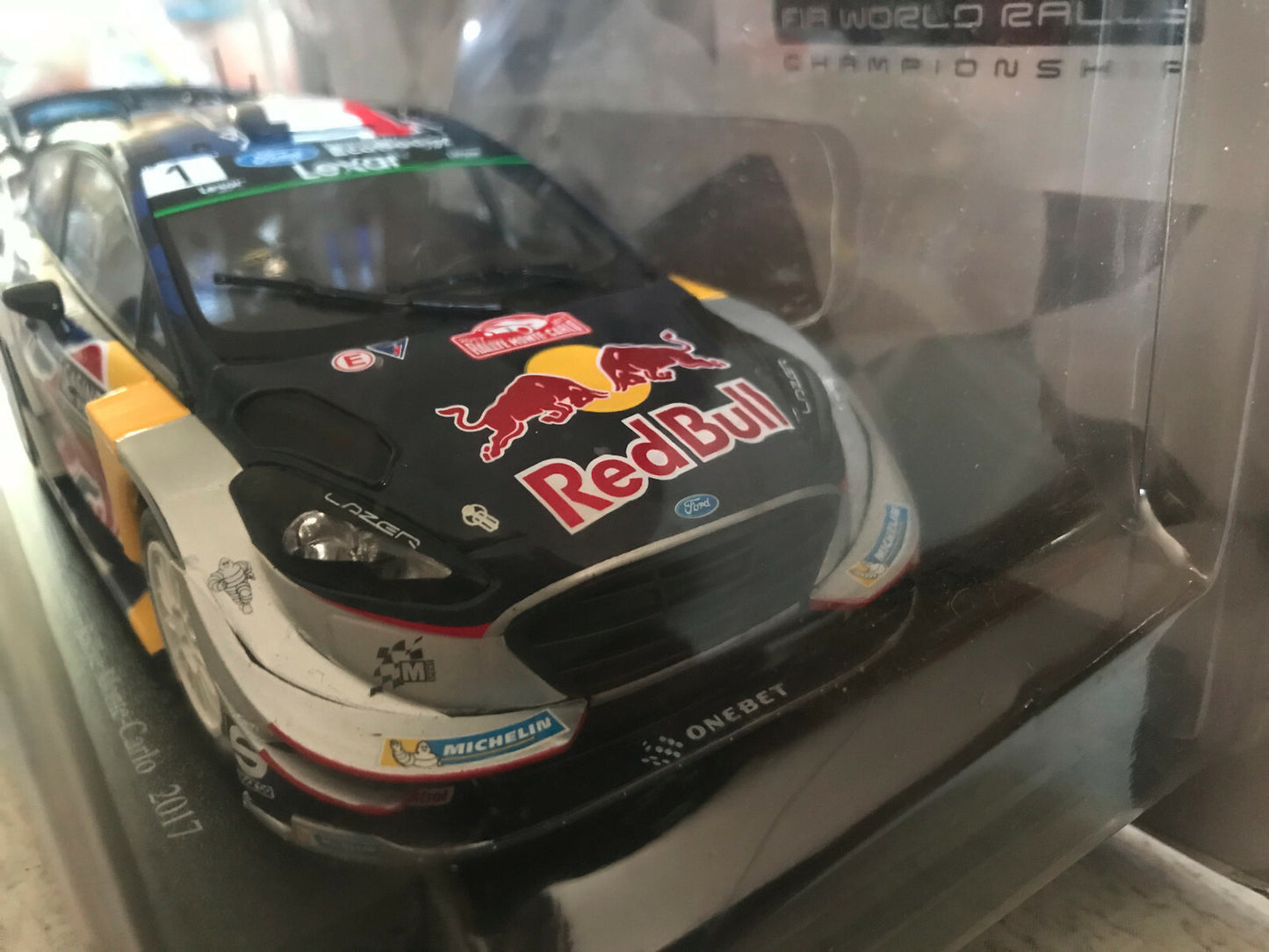 Voiture Miniature Ford Fiesta WRC Rallye Monte Carlo 2017 Ogier Ingrassia 1/24