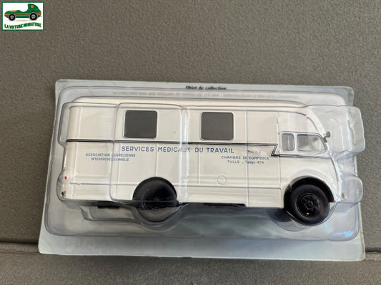 Voiture miniature Camion Berliet GLA 5R Medecine Travail Hachette 1/43