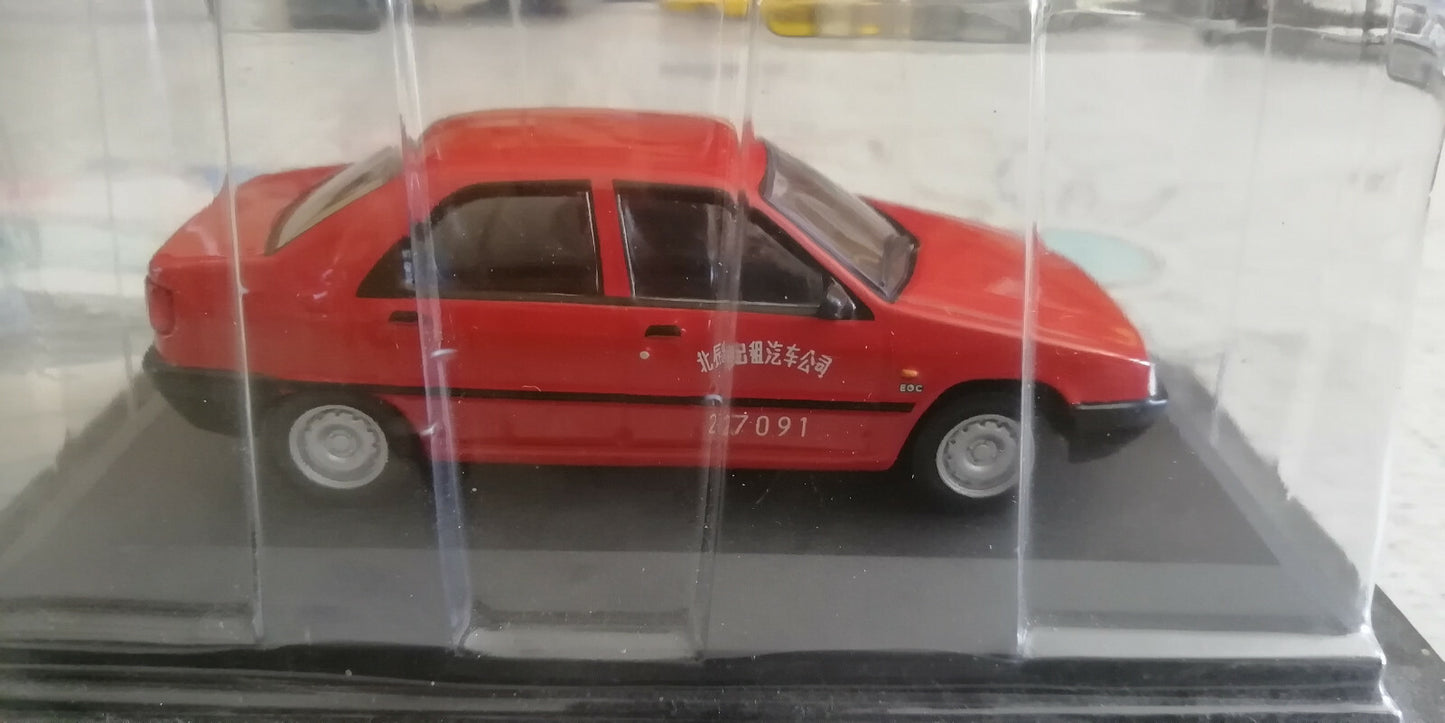 Voiture Miniature Dong Feng 988 Beijing 2000 Citroen ZX Taxi Du Monde 1/43
