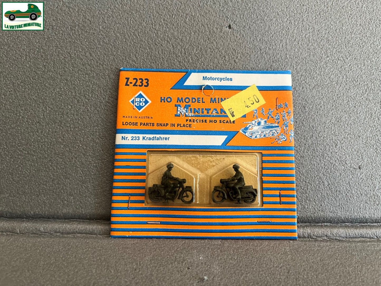 Miniature Engin Militaire Camion Blindé Z-233 Moto Roco Minitanks 1/87 HO