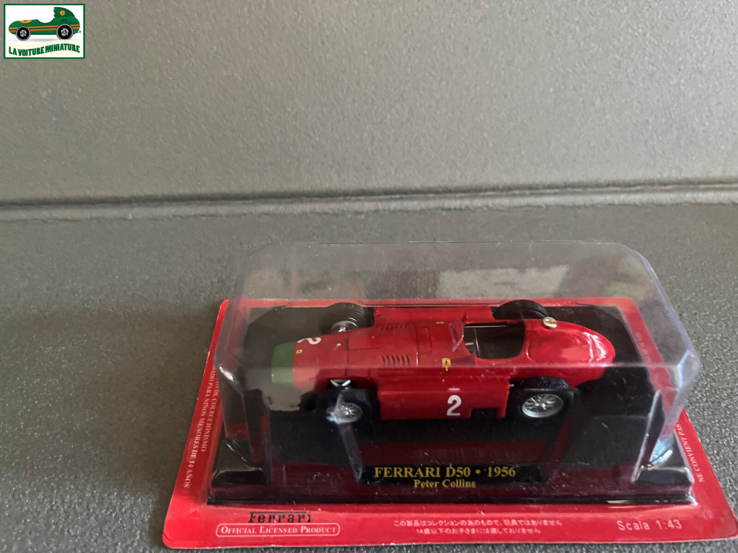 Voiture miniature Collection Formule 1 F1 Ferrari D50 1956 Peter Collins 1/43