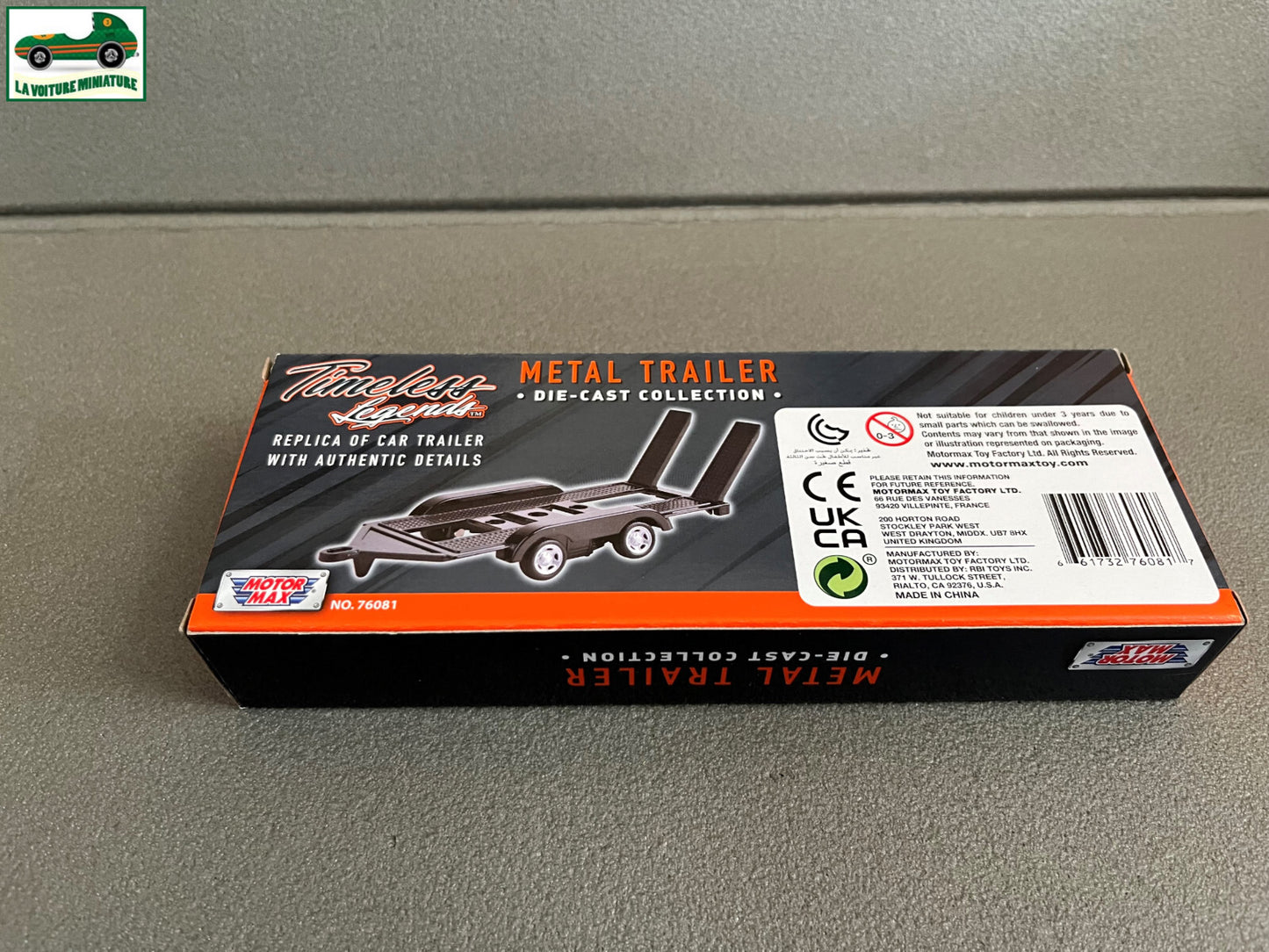 Voiture miniature Remorque Porte Voiture MotorMax Assistance Dépannage au 1/43