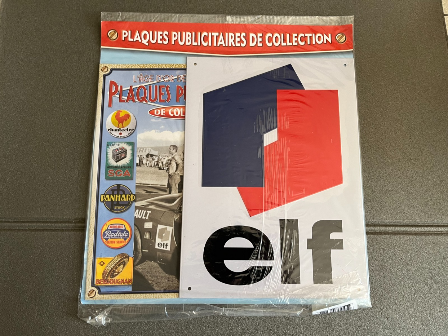 Plaque Métal Voiture Automobile Publicitaire Collection Elf
