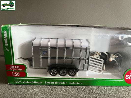 Miniature Voiture Remorque Agricole 1969 Betaillere Siku 1/50
