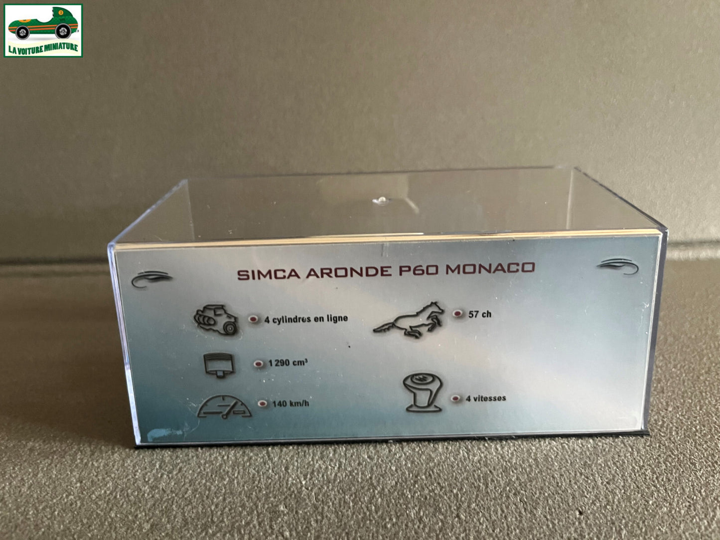 Voiture Miniature Simca Aronde P60 Monaco 1962 au 1/43 Ixo Altaya