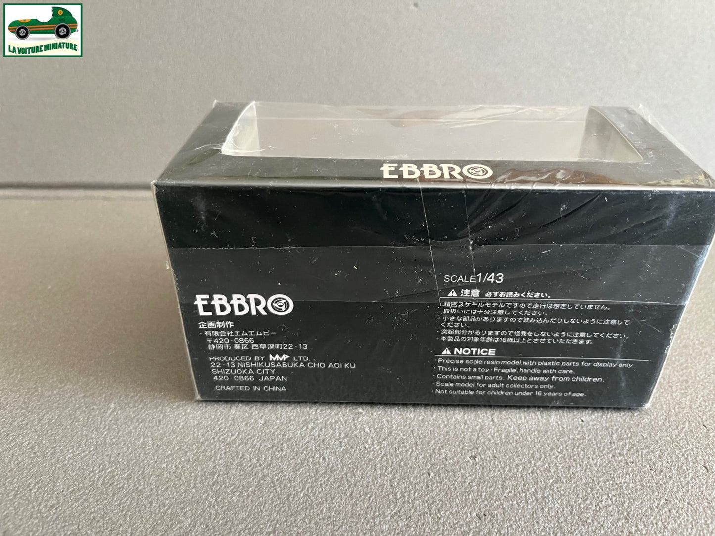 Voiture Miniature RQ Coniglio Debut Race Ebbro au 1/43
