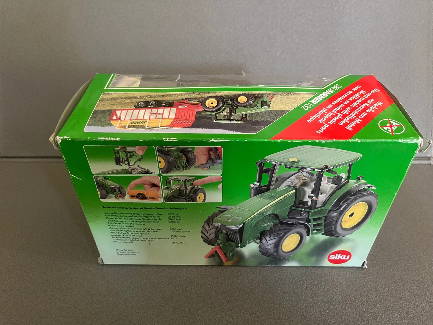 Voiture miniature Tracteur Agricole John Deere 8360R Siku 3272 1/32