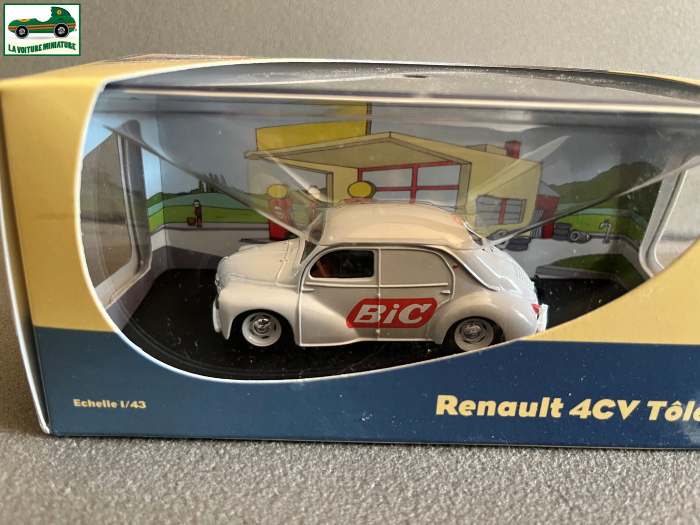 Voiture Miniature Utilitaire Renault 4cv Tolée BIC Atlas Eligor 1/43