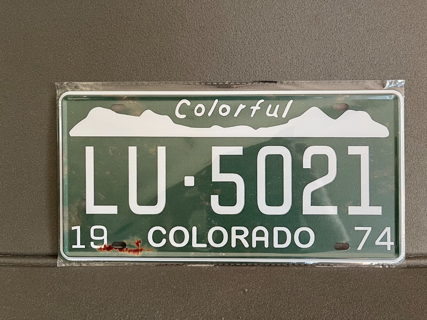 Plaque Métal Voiture Automobile Américaine Immatriculation Colorado 15 x 30 cm