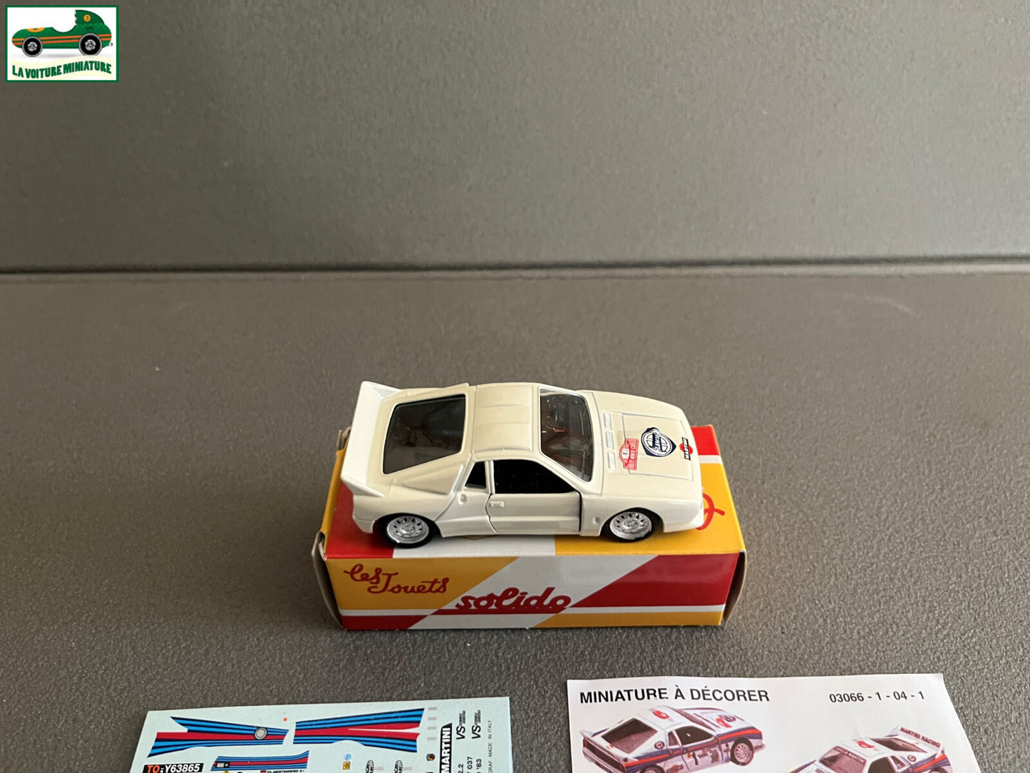 Voiture Miniature Lancia Rally Rallye Monte Carlo 1983 Solido Hachette 1/43