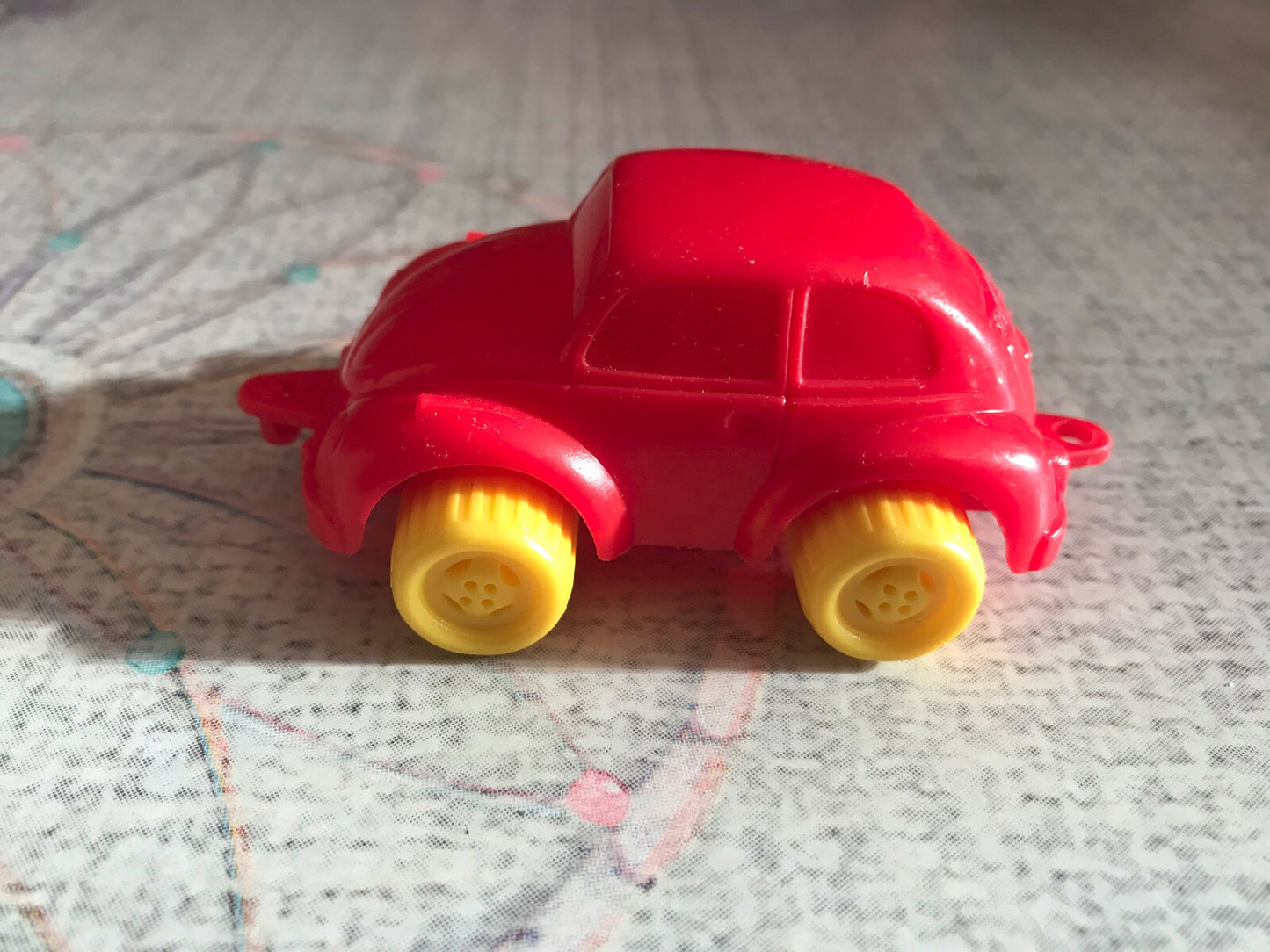 Jouet Ancien Voiture miniature Flexi Toys Sweden Volkswagen Beetle Plastique
