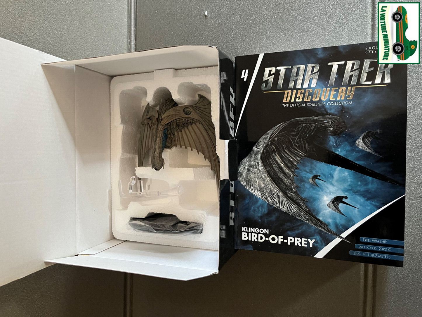 Vaisseau Spatial Miniature Klingon Bird-Of-Prey Star Trek Eaglemoss Hero
