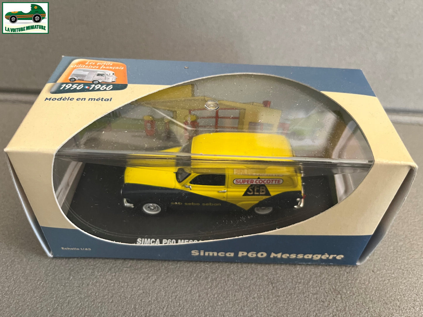 Voiture Miniature Utilitaire Simca P60 Messagère SEB Atlas Eligor 1/43