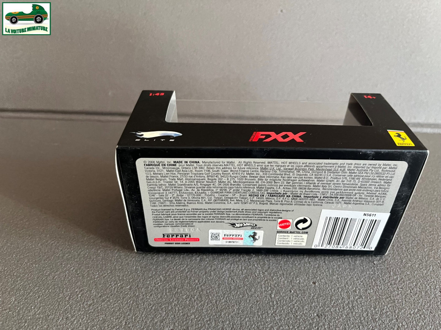 Voiture Miniature 2006 Ferrari FXX HotWheels Elite au 1/43