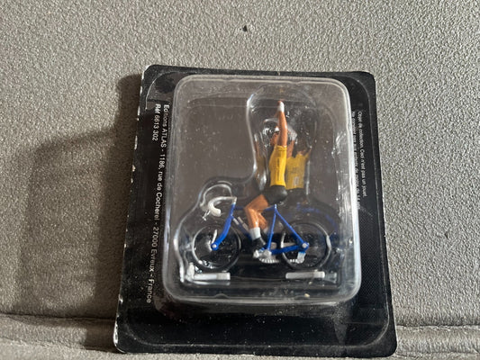 Voiture Miniature Cycliste Maillot Jaune Tour de France Vélo Norev 1/43