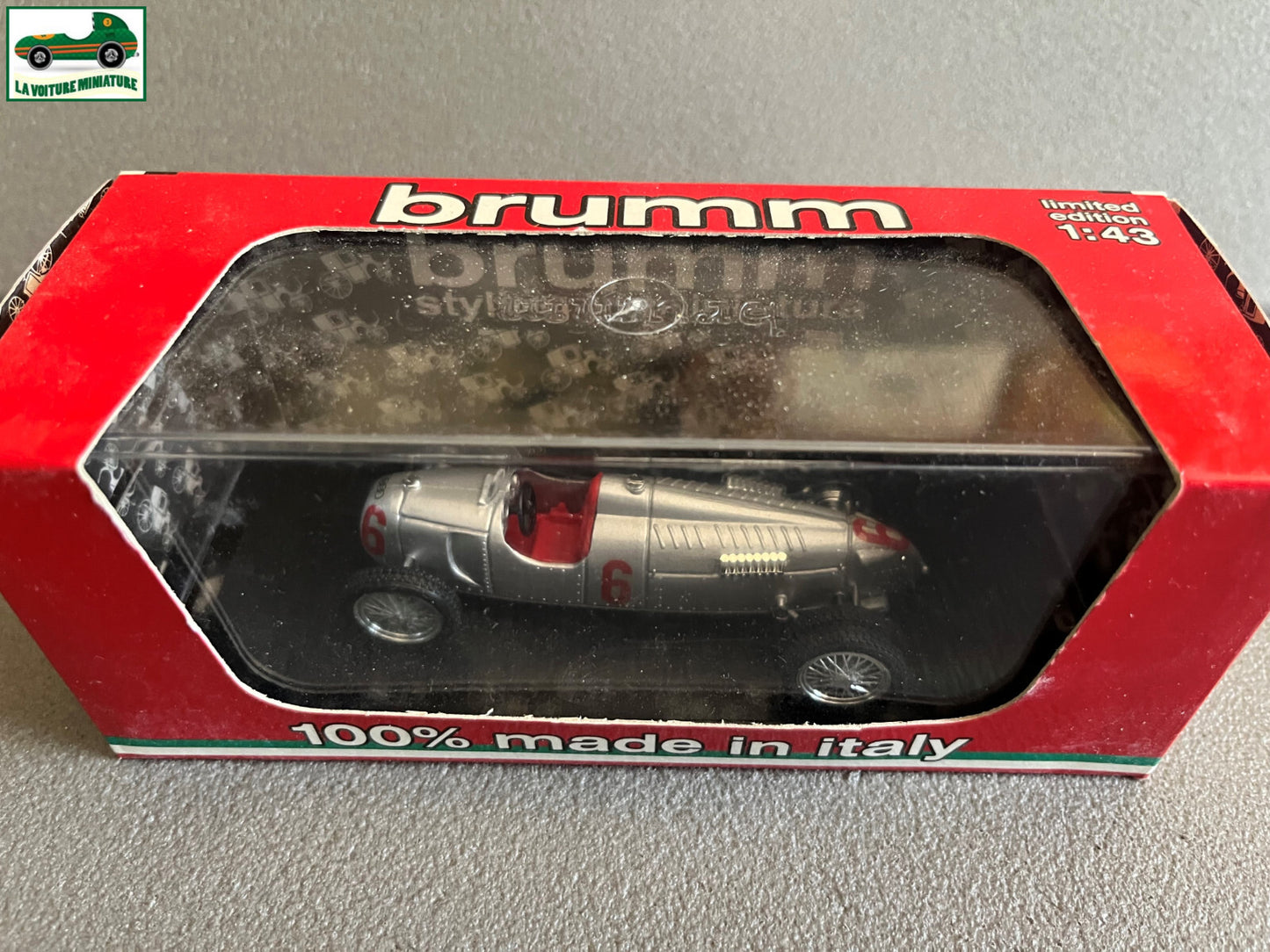 Ancienne Voiture miniature Auto Union Tipo C Brumm au 1/43