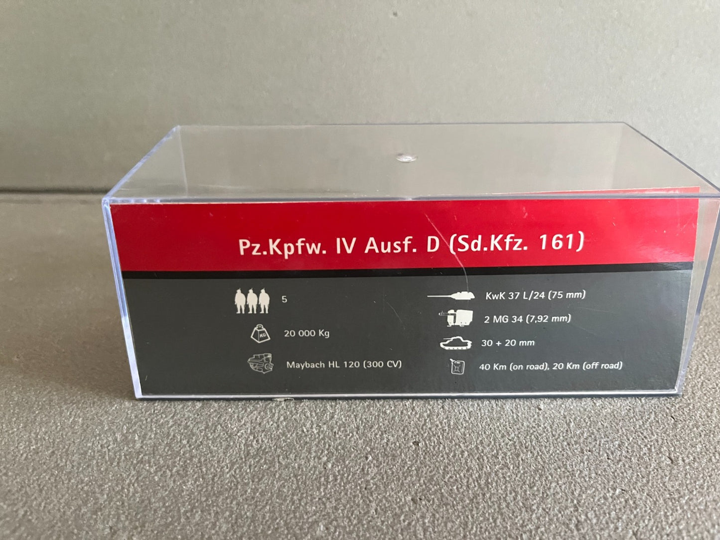 Miniature Militaire Char Tank Blindé Pz.Kpfw. IV Ausf. D Sd.Kfz. 161 Altaya 1/72