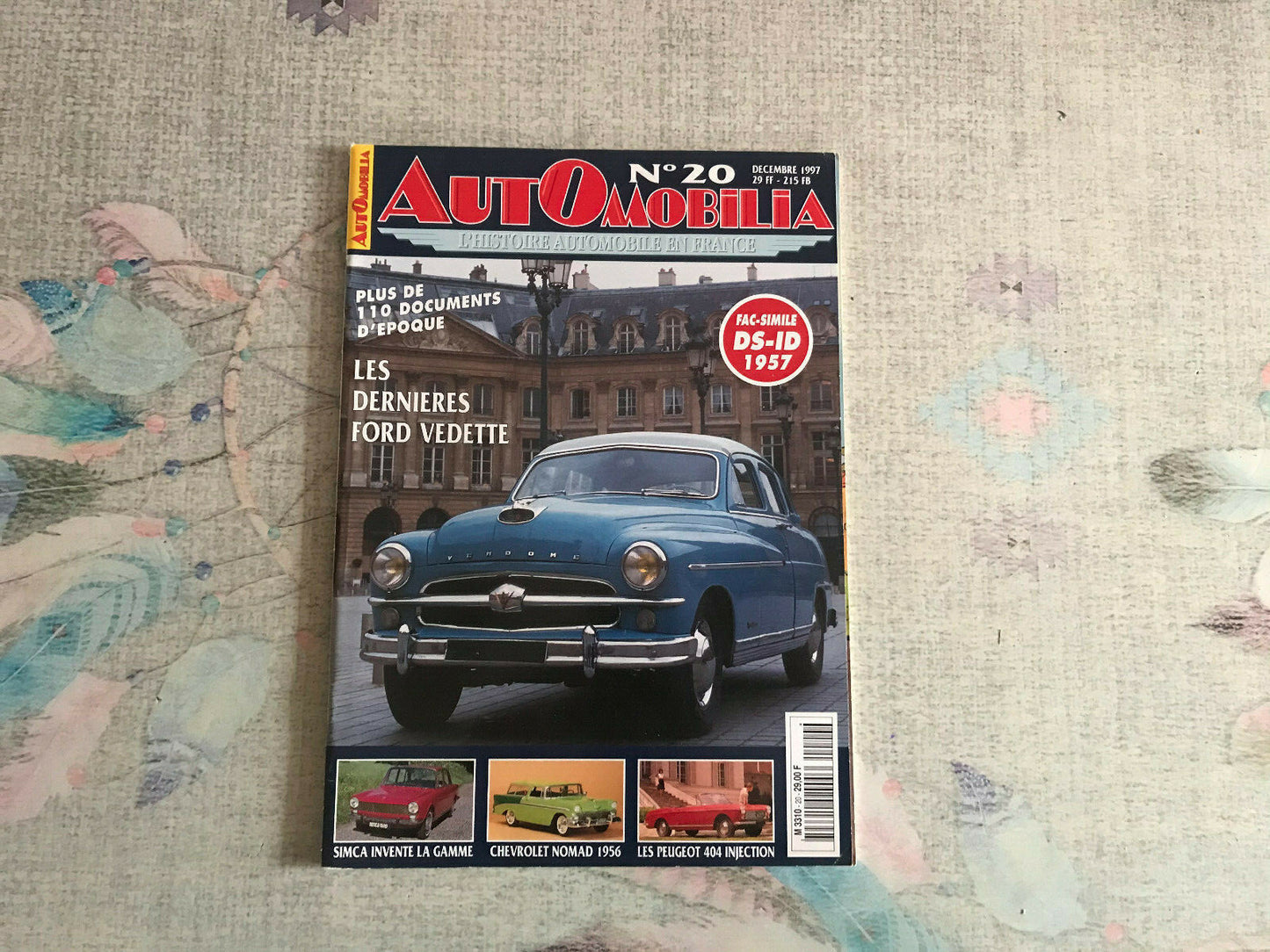 Livre Revue Voiture Automobile Automobilia N°20 1997