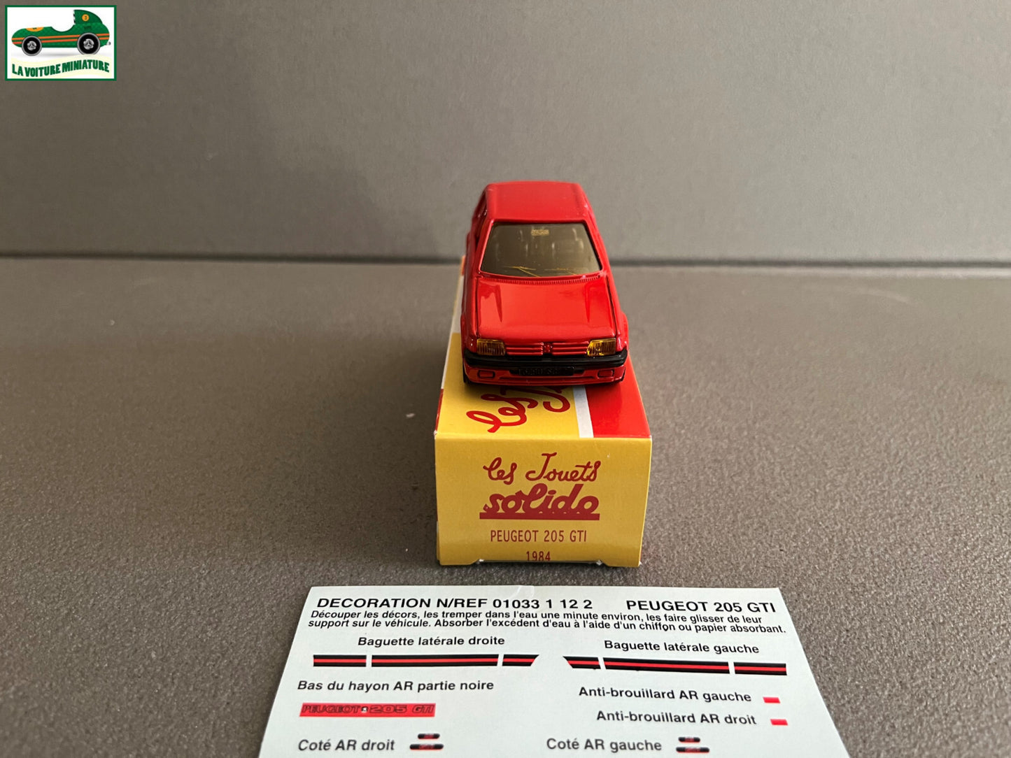 Voiture Miniature Peugeot 205 GTI 1984 Solido Hachette 1/43
