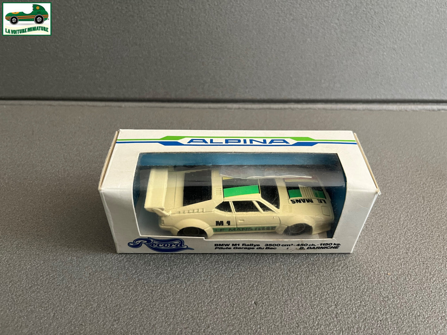 Voiture miniature Kit BMW M1 Garage du Bac Rallye du Var Record Solido 1/43