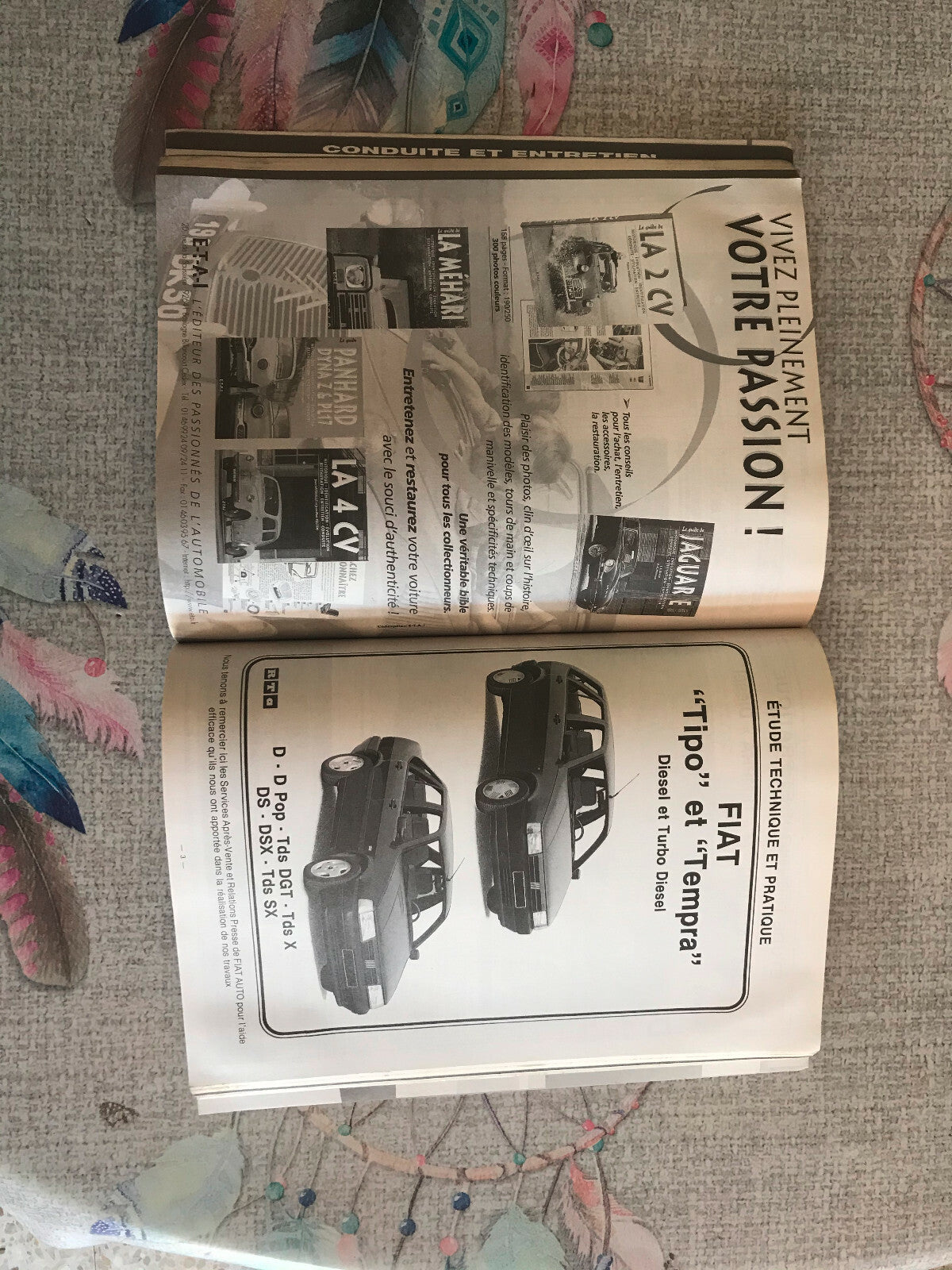 Livre Revue Technique Automobile Fiat Tipo Tempra ETAI