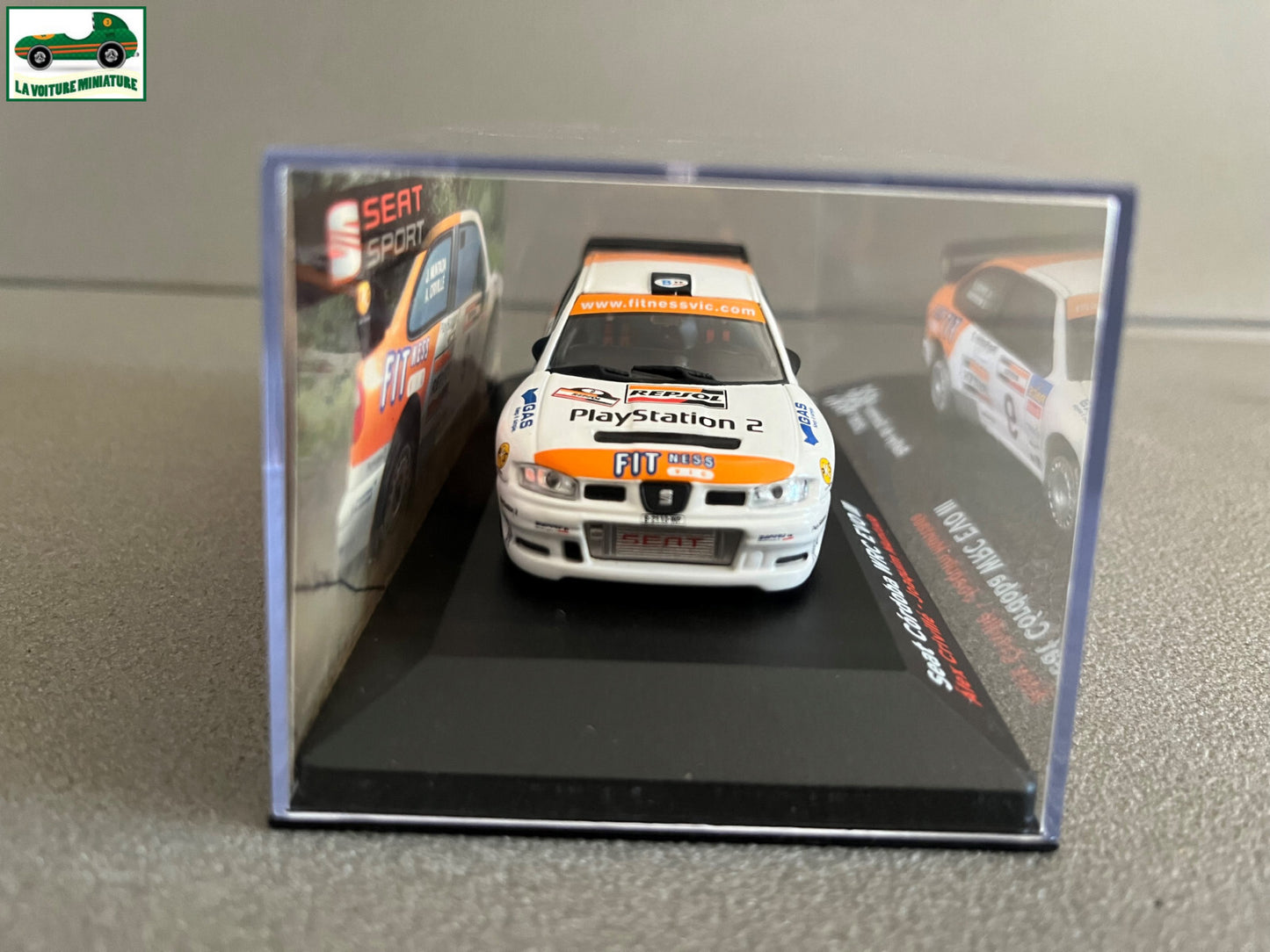 Voiture Miniature Seat Cordoba WRC EVO III Rallye de Ourense 2005 au 1/43